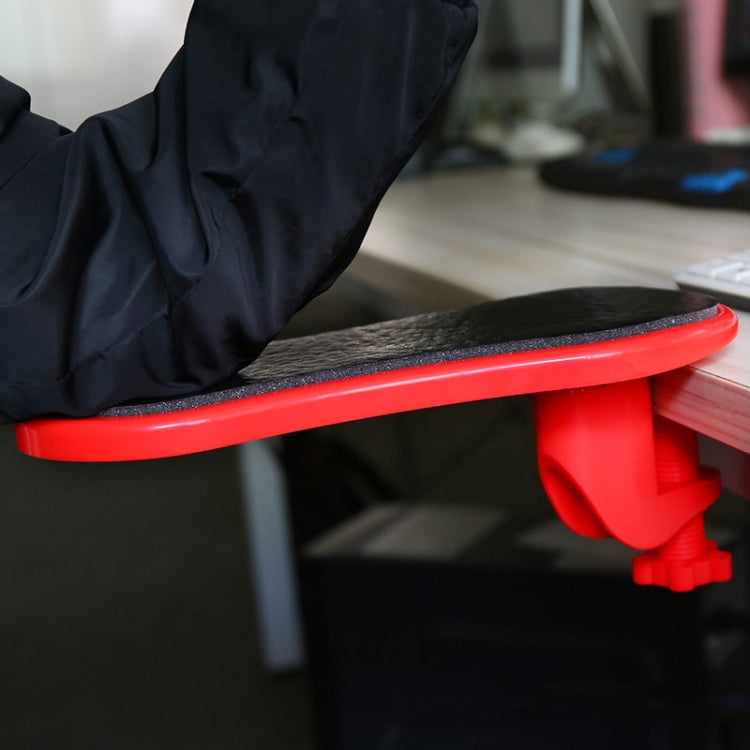 180 Degree Rotating Computer Table Hand Support Wrist Support Mouse Pad PU+Memory Cotton Model (Red) by buy2fix