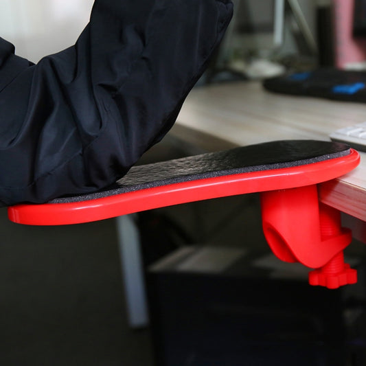 180 Degree Rotating Computer Table Hand Support Wrist Support Mouse Pad PU+Memory Cotton Model (Red) by buy2fix