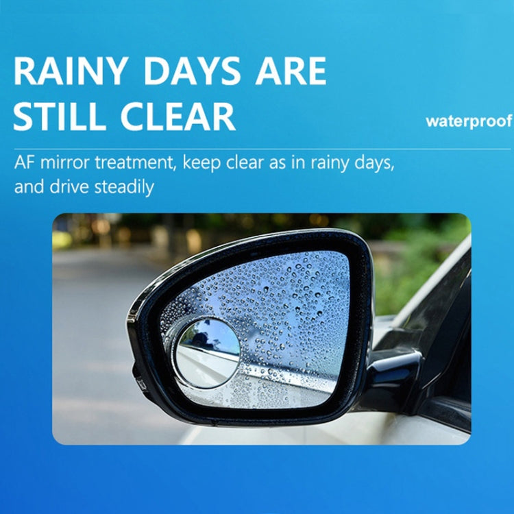 1pair Reversing Mirror Small Round Mirror HD Large View Suction Cup Blind Spot Mirror(White) by buy2fix