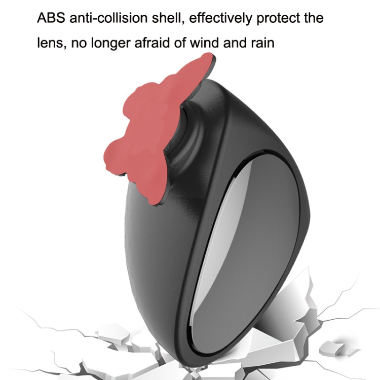 2 in 1 Car Blind Spot Mirror Reversing Parking Wide Angle Mirror 360 Degree Rotation Adjustable Convex Rear View Mirror(Black Left) - Convex Mirror & Accessories by buy2fix | Online Shopping UK | buy2fix