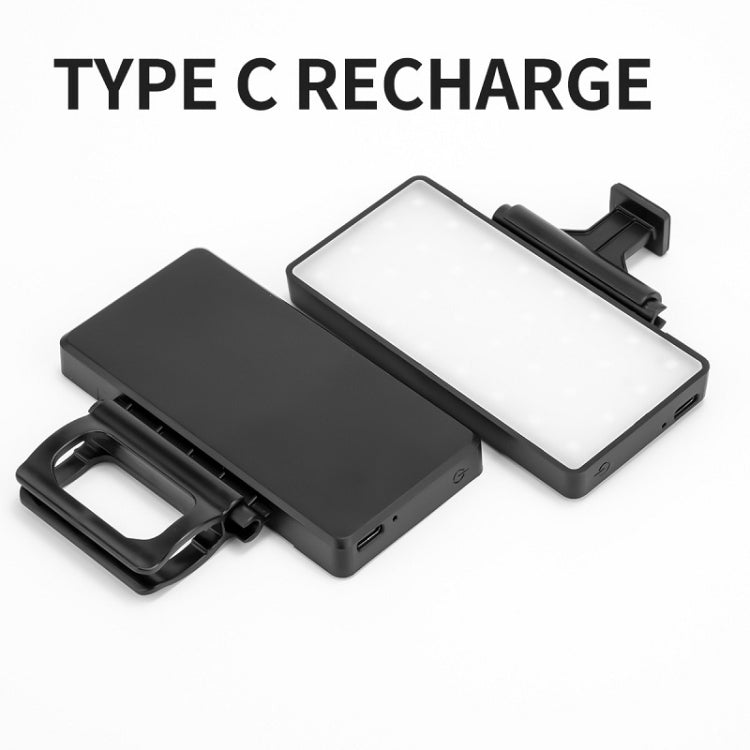 Outdoor Live Photography Multi-angle Brightness Adjustment Mobile Phone Fill Light, Specification: Monochrome White Light - Selfie Light by buy2fix | Online Shopping UK | buy2fix