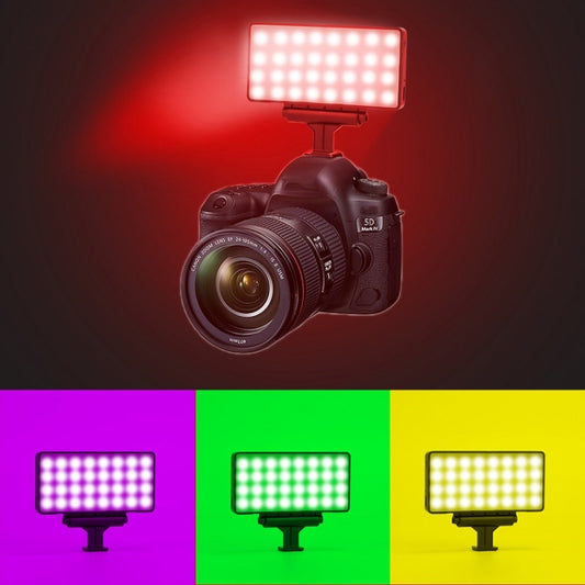 Outdoor Live Photography Multi-angle Brightness Adjustment Mobile Phone Fill Light, Specification: RGB Color - Selfie Light by buy2fix | Online Shopping UK | buy2fix