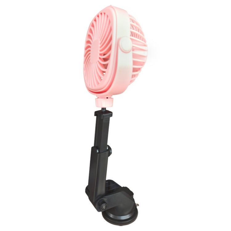 Car Suction Cup Fan Desktop Dormitory Office Kitchen Fan(Pink) - Heating & Fans by buy2fix | Online Shopping UK | buy2fix