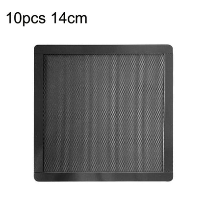 10pcs 14cm With Magnetic Suction PVC Cooling Fan Dust Net Desktop Computer Industrial Fan Filter Cover by buy2fix
