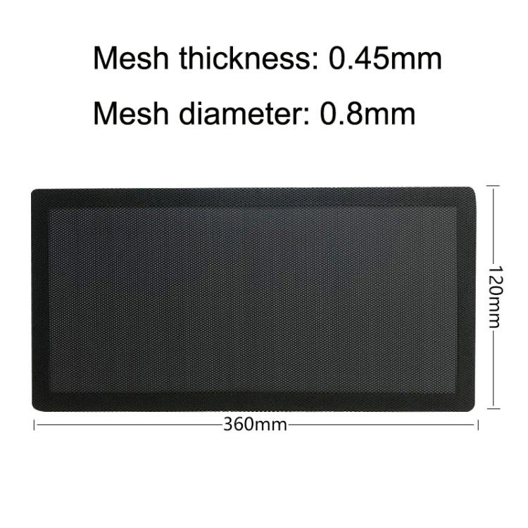 10pcs 12x36cm With Magnetic Suction PVC Cooling Fan Dust Net Desktop Computer Industrial Fan Filter Cover by buy2fix