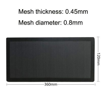 10pcs 12x36cm With Magnetic Suction PVC Cooling Fan Dust Net Desktop Computer Industrial Fan Filter Cover by buy2fix