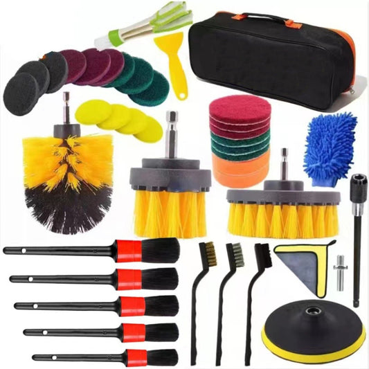 40 in 1  Car Air Conditioner Air Outlet Electric Drill Cleaning Brush - Car washing supplies by buy2fix | Online Shopping UK | buy2fix