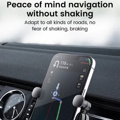 S03 Vehicle Air Outlet Gravity Navigation Mobile Phone Holder, Color: White Eagle Mouth by buy2fix