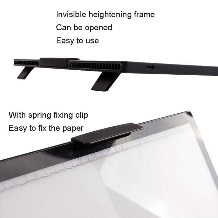 A4-D28B Rechargeable Copy Desk Drawing Board, Specification: With Charging Line -  by buy2fix | Online Shopping UK | buy2fix