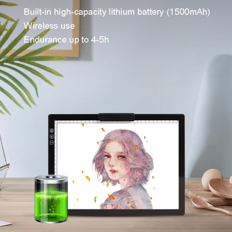 A4-D28B Rechargeable Copy Desk Drawing Board, Specification: With Charging Line -  by buy2fix | Online Shopping UK | buy2fix
