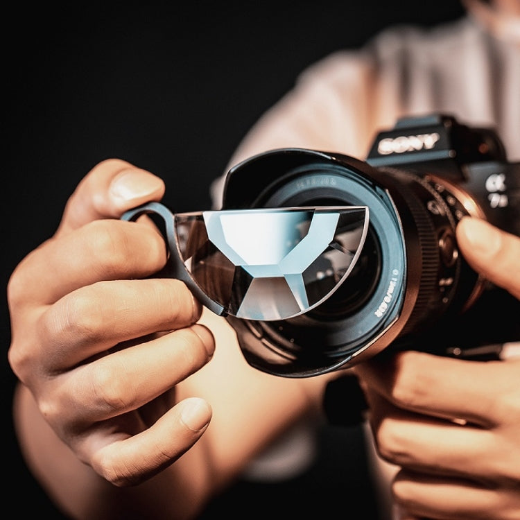79mm Handheld Semicircle Kaleidoscope Filter Photography Camera Accessories by buy2fix