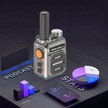 JINLIDE 3-5km 8W 6000mAh Hand-held Walkie Talkie Wireless Copy Frequency Ham Radio, CN Plug(Yellow) - Handheld Walkie Talkie by buy2fix | Online Shopping UK | buy2fix