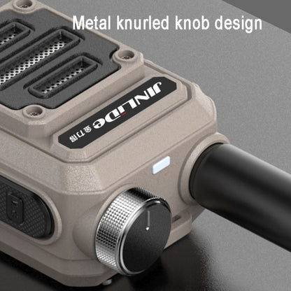 JINLIDE 3-5km 8W 6000mAh Hand-held Walkie Talkie Wireless Copy Frequency Ham Radio, CN Plug(Yellow) - Handheld Walkie Talkie by buy2fix | Online Shopping UK | buy2fix