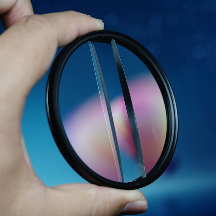 77mm Photography Foreground Blur Filter Double Half Moon SLR Accessories by buy2fix