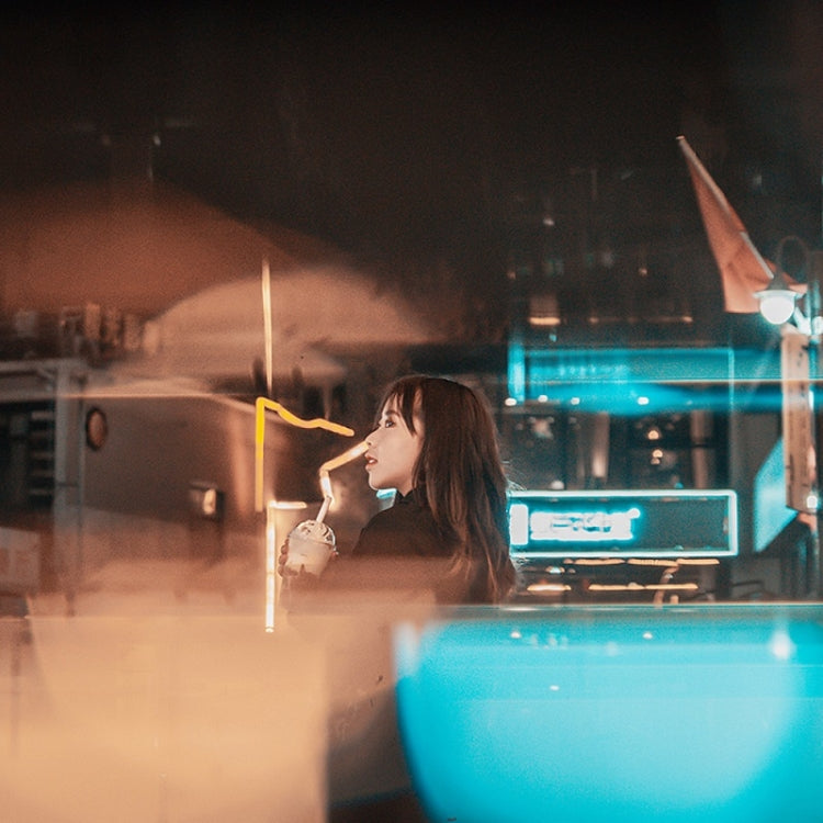 55mm Photography Foreground Blur Filter Double Half Moon SLR Accessories by buy2fix