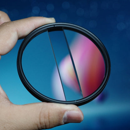 72mm Photography Foreground Blur Filter Double Half Moon SLR Accessories by buy2fix