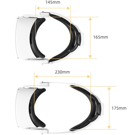 Hifylux Q2-TD79 For Oculus Quest 2 Decompression Comfortable Headband Set VR Glasses Accessories(White) - VR Accessories by buy2fix | Online Shopping UK | buy2fix