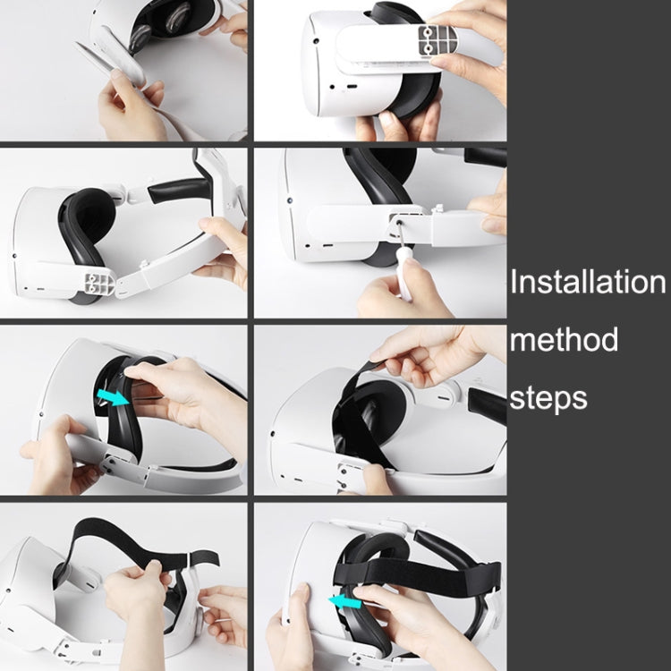 Hifylux Q2-TD79 For Oculus Quest 2 Decompression Comfortable Headband Set VR Glasses Accessories(White) - VR Accessories by buy2fix | Online Shopping UK | buy2fix