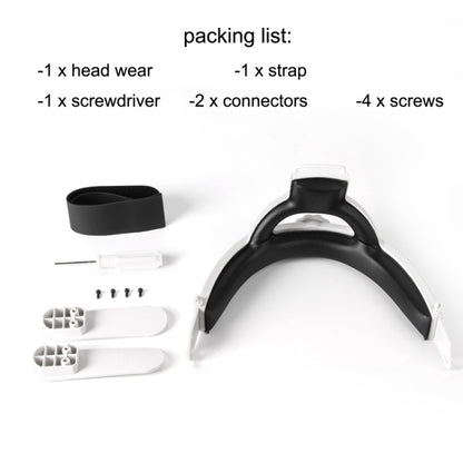 Hifylux Q2-TD79 For Oculus Quest 2 Decompression Comfortable Headband Set VR Glasses Accessories(White) - VR Accessories by buy2fix | Online Shopping UK | buy2fix