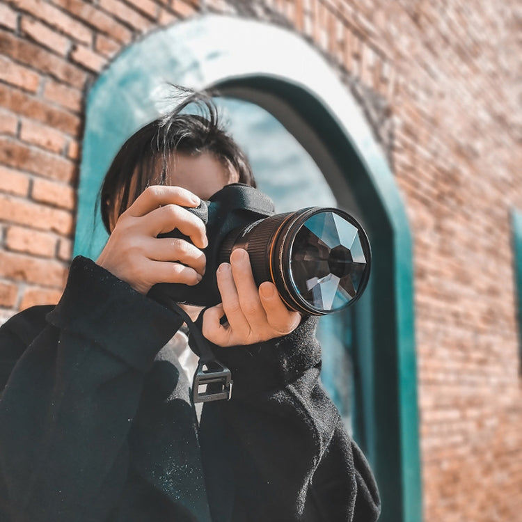 82mm 8-Sided Kaleidoscope Glass Photography Foreground Blur SLR Filter by buy2fix