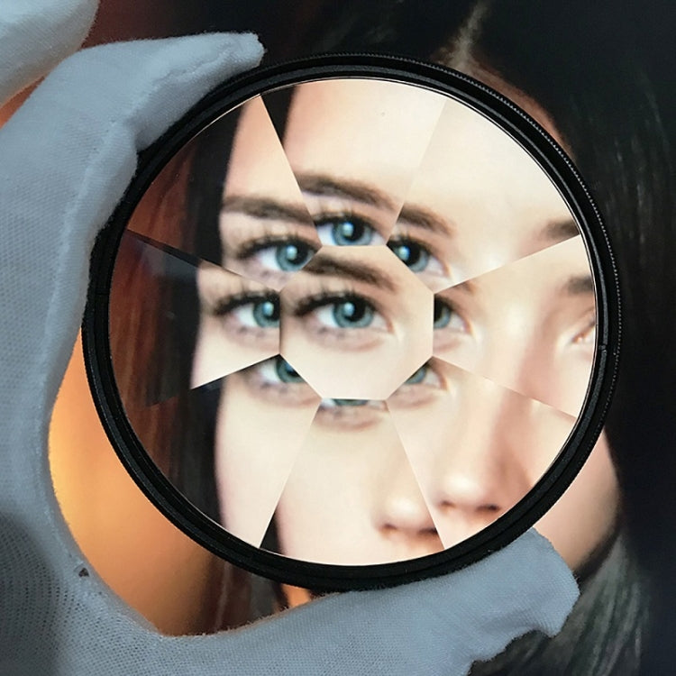 82mm 8-Sided Kaleidoscope Glass Photography Foreground Blur SLR Filter by buy2fix