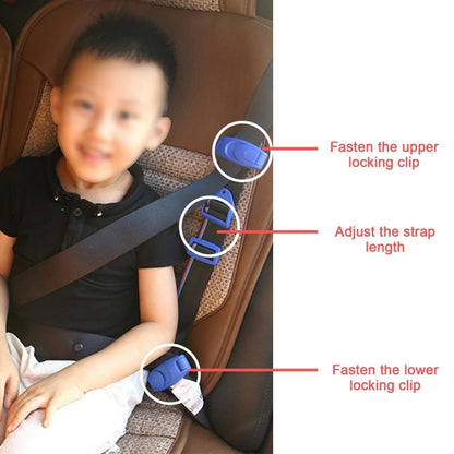 Car Child Seat Safety Belt Adjustment Anti-collision Limit Fixer(Blue) by buy2fix