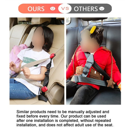 Car Child Seat Safety Belt Adjustment Anti-collision Limit Fixer(Red) - Seat Accessories by buy2fix | Online Shopping UK | buy2fix
