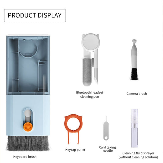 Q6S 10-in-1 Bluetooth Headphone Cleaning Pen Mobile Computer Keyboard Screen Digital Camera Cleaning Kit(Blue) - Other Accessories by buy2fix | Online Shopping UK | buy2fix