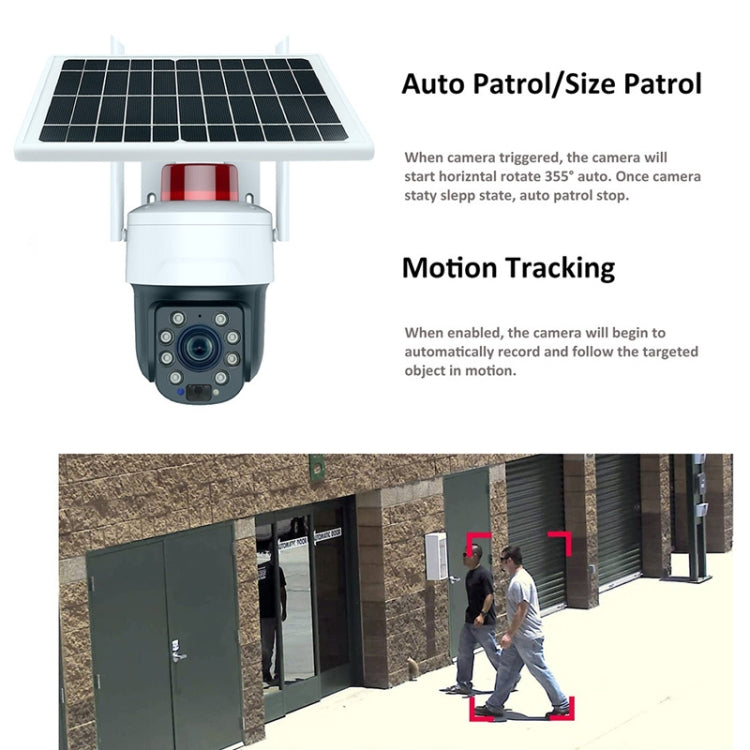 RH-Q10 Graffiti 5MP Wifi Wireless Solar Camera 30X Optical Zoom Auto Tracking Patrol IP66 Waterproof by buy2fix
