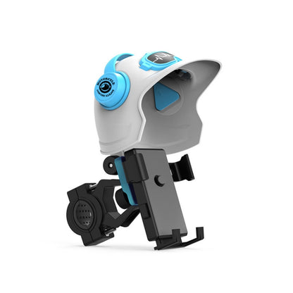 Small Helmet Sunscreen Phone Stand Bracket Motorcycle Mobile Phone Holder,Spec: Handlebar White by buy2fix