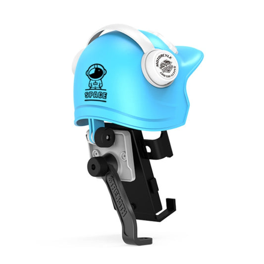 Small Helmet Sunscreen Phone Stand Bracket Motorcycle Mobile Phone Holder,Spec: Rearview Mirror White by buy2fix