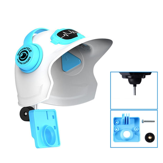 Small Helmet Sunscreen Phone Stand Bracket Motorcycle Mobile Phone Holder,Spec: White Helmet by buy2fix