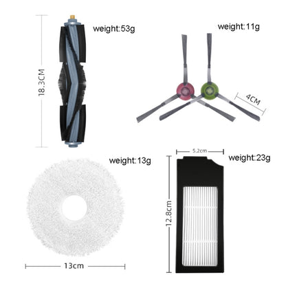 2pairs Side brush For ECOVACS X1 ONMI / X1 TURBO Vacuum Cleaner Accessories - For ECOVACS Accessories by buy2fix | Online Shopping UK | buy2fix