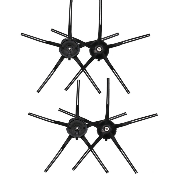 For Roborock S7 / T7S / T7S Plus G10 4pcs Black Side Brush - For Roborock Accessories by buy2fix | Online Shopping UK | buy2fix