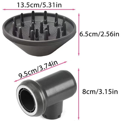 For Dyson Hair Dryer Airwarp Diffusion Nozzle Attachment Replacement Accessories With Adapter - For Dyson Accessories by buy2fix | Online Shopping UK | buy2fix