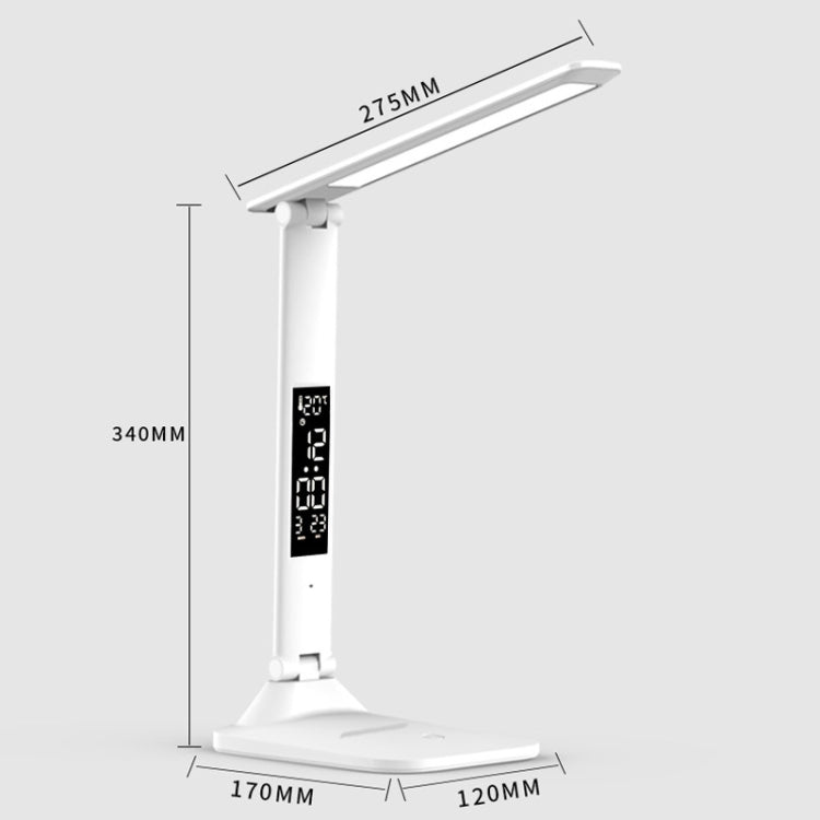 LED Intelligent Digital Display Foldable Desk Lamp, Style: Charging 2000mAh - Desk Lamps by buy2fix | Online Shopping UK | buy2fix
