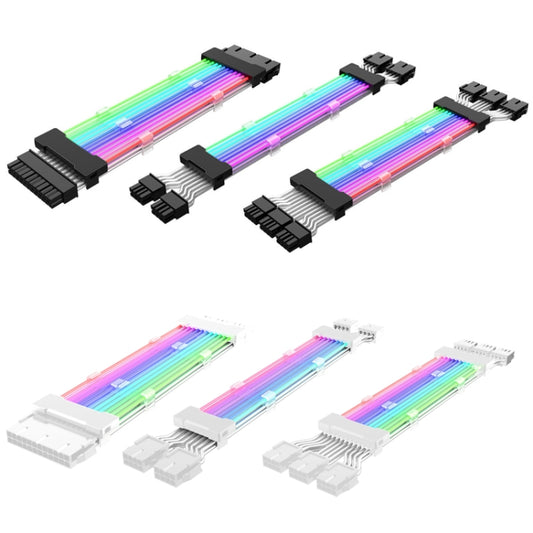 24pin Motherboard Power Supply Light Wire Black 5V ARGB Neon Color Line by buy2fix