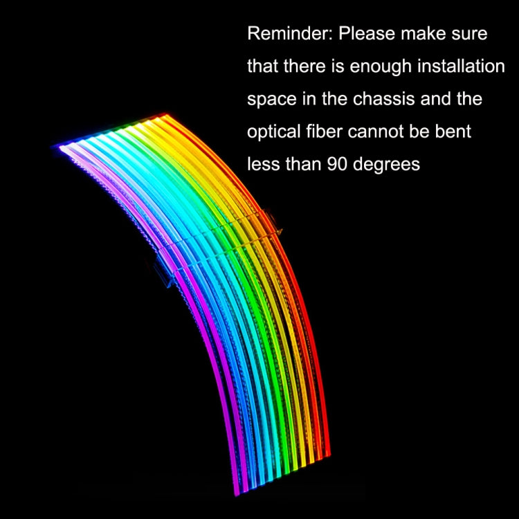 24pin Motherboard Power Supply Light Wire White 5V ARGB Neon Color Line by buy2fix