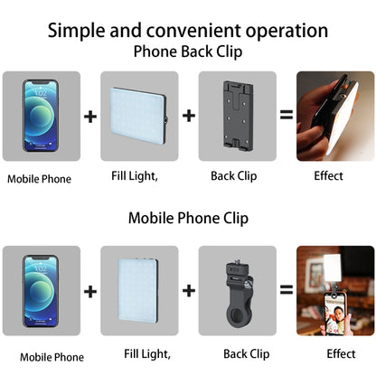 V11RGB With Screen  5W Mobile Phone Fill Light Live Broadcast Pocket Light - Selfie Light by buy2fix | Online Shopping UK | buy2fix