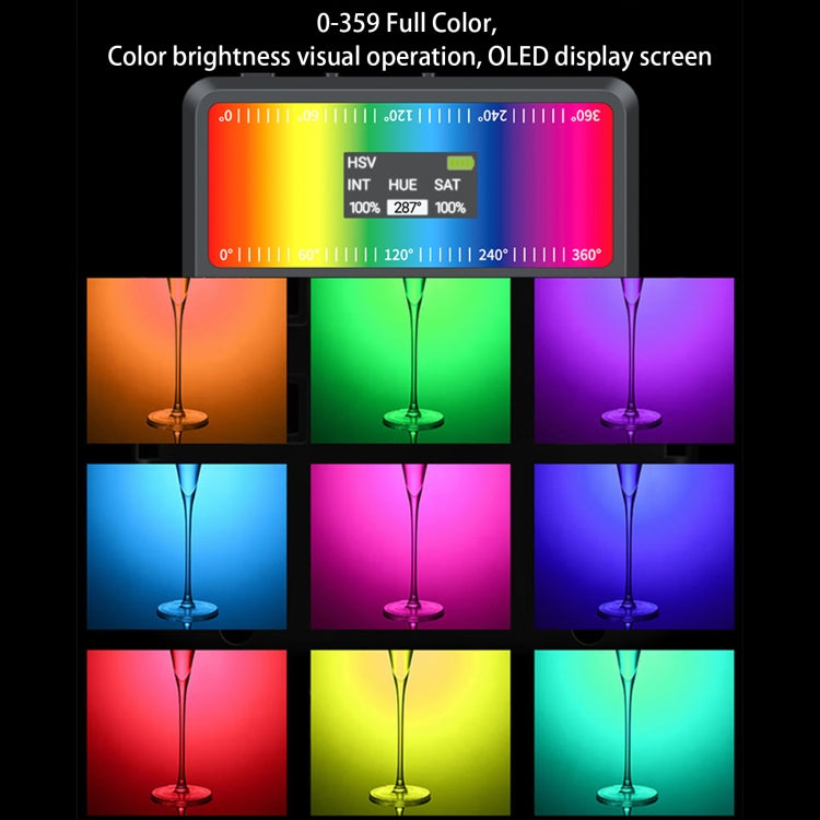 V11RGB With Screen  5W Mobile Phone Fill Light Live Broadcast Pocket Light - Selfie Light by buy2fix | Online Shopping UK | buy2fix