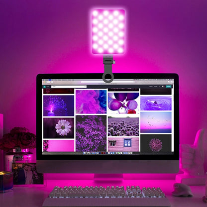 V11RGB With Screen  5W Mobile Phone Fill Light Live Broadcast Pocket Light - Selfie Light by buy2fix | Online Shopping UK | buy2fix