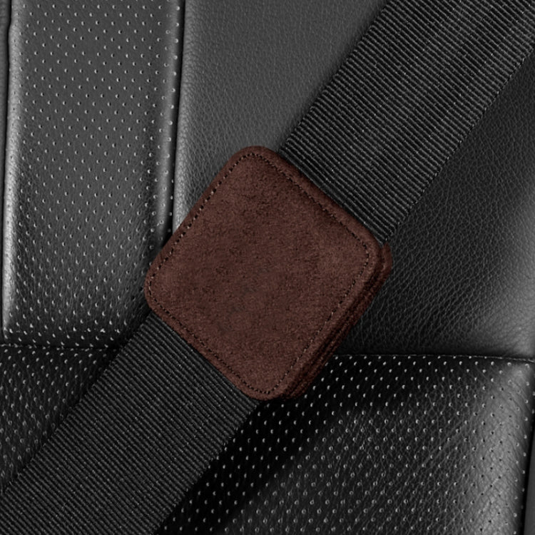 Car Seat Belt Limiter Elastic Adjuster Magnetic Fixation(Brown) by buy2fix
