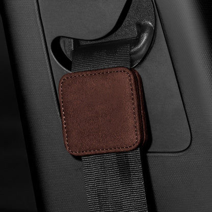 Car Seat Belt Limiter Elastic Adjuster Magnetic Fixation(Brown) by buy2fix