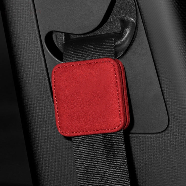 Car Seat Belt Limiter Elastic Adjuster Magnetic Fixation(Red) - Seat Belts & Padding by buy2fix | Online Shopping UK | buy2fix