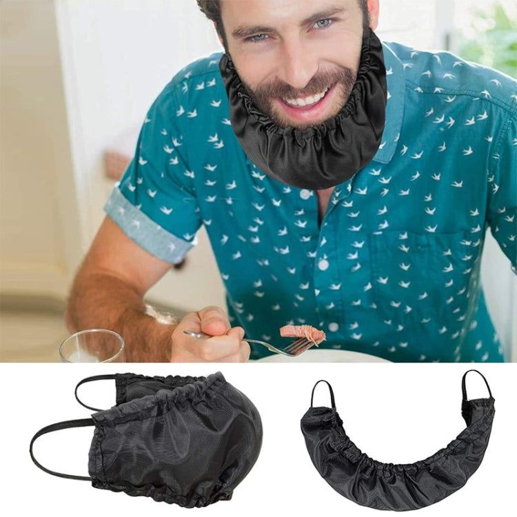 Men Beard Cover Oil and Stain Resistant Beard Pouch(Black) - Hair Trimmer by buy2fix | Online Shopping UK | buy2fix