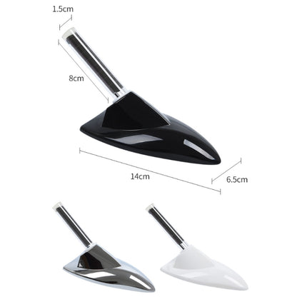 Car Solar Shark Fin With Antenna LED Warning Light, Specification: Black by buy2fix