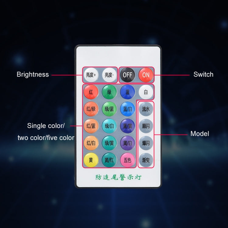 Car Solar Shark Fin With Antenna LED Warning Light, Specification: Silver by buy2fix