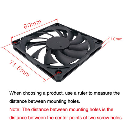 FANNER Ice Soul F8010 Ultra Thin 4pin PWM Intelligent Speed Adjustment Chassis Fan by buy2fix