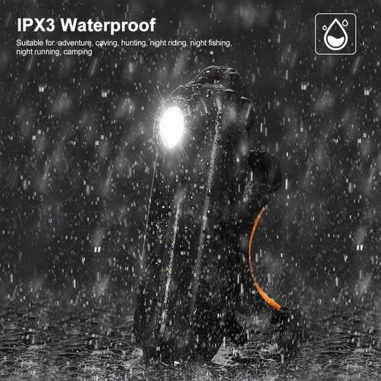 Bicycle Tail Light Type-C Rechargeable Outdoor Warning Light With Pen Clip(W677 Black Iron Box) by buy2fix