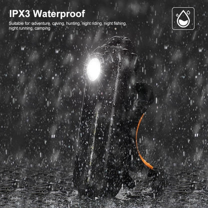 Bicycle Tail Light Type-C Rechargeable Outdoor Warning Light With Pen Clip(W677 Black Iron Box) by buy2fix